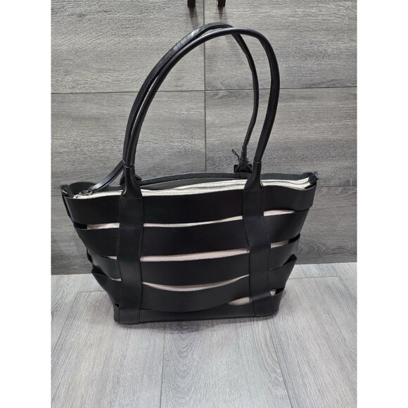 Botkier Hampton Leather Tote Shoulder bag Black B000474 - Picture 8 of 13